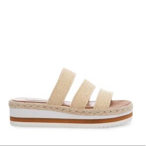 Lancey Natural Multi Strap Slide Sandal